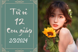 Tử vi vui 12 con giáp hôm nay ngày 2/3/2024: Dần mâu thuẫn, Mùi cẩn thận