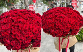 Đại gia Hà Nội mua bó hoa 26 triệu đồng làm quà 8/3 tặng vợ