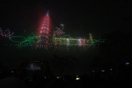 Cuối tuần này, 200 máy bay không người lái trình diễn ánh sáng ở Hồ Tây