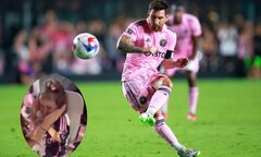 Messi sút hỏng, vô tình làm đau em bé trên khán đài