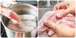 Có nên chần thịt lợn qua nước sôi trước khi chế biến?