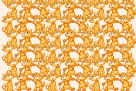 Con mèo nào đang ngậm miệng?