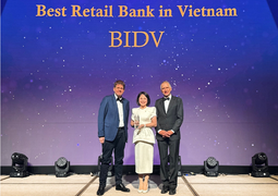 BIDV lập kỷ lục 9 lần nhận giải thưởng 'Ngân hàng bán lẻ tốt nhất Việt Nam'
