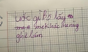 Tâm thư của con trai khiến bố vừa vui vừa sợ 