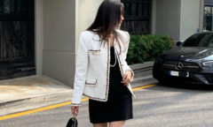 Gợi ý loạt trang phục trắng đen sang chảnh