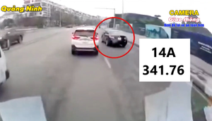 Ô tô 14A - 341.76 tông trúng người đi xe đạp, tăng ga bỏ chạy gây tai nạn liên hoàn