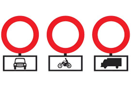 Ba biển báo giao thông này có ý nghĩa gì?