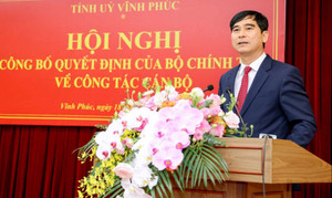 Bí thư Bình Thuận Dương Văn An được điều động giữ chức Bí thư Tỉnh ủy Vĩnh Phúc