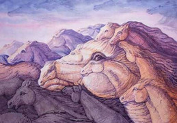 Có tất cả bao nhiêu con ngựa trong tranh?