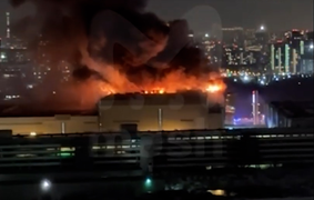 Hiện trường vụ tấn công khiến 40 người chết ở Moskva