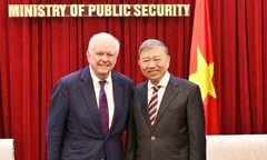 Bộ trưởng Công an Tô Lâm tiếp Cố vấn cấp cao trường Đại học Harvard Kennedy