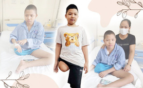 Ước mơ được lắp chân giả của cậu bé ung thư xương