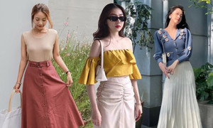 Những kiểu áo hoàn hảo để phối cùng chân váy