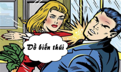 Vợ hả hê dù chồng bị người đẹp tát