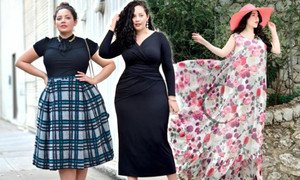 Những kiểu trang phục giúp người béo thon thả hơn