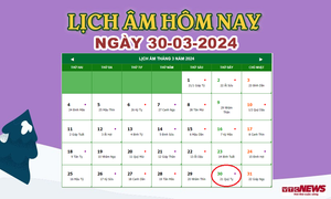 Lịch âm 30/3 - Âm lịch hôm nay 30/3 chính xác nhất - lịch vạn niên 30/3/2024