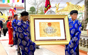 Ngôi đền gần 300 năm tuổi ở Hải Phòng đón nhận Bằng xếp hạng Di tích quốc gia