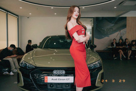 Ngắm cặp đôi Miss Grand 2023 khoe dáng bên xe điện Audi e-Tron GT