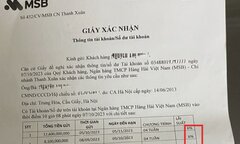 Vụ mất trăm tỷ ở Ngân hàng MSB: Khách hé lộ văn bản trả lãi bất thường