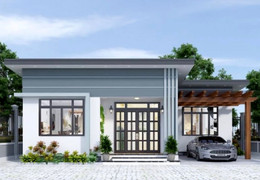 5 mẫu nhà cấp 4 mái bằng chữ L được ưa chuộng ở nông thôn