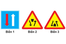 Biển nào báo hiệu đường đôi?
