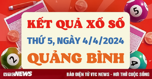 XSQB 4/4 - Kết quả xổ số Quảng Bình hôm nay 4/4/2024 - KQXSQB 4/4