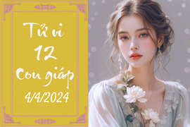 Tử vi vui 12 con giáp hôm nay ngày 4/4/2024: Ngọ buồn bã, Hợi cải thiện