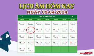 Lịch âm 9/4 - Âm lịch hôm nay 9/4 chính xác nhất - lịch vạn niên 9/4/2024