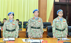 Ba sĩ quan Việt Nam tham gia hoạt động gìn giữ hòa bình Liên Hiệp Quốc