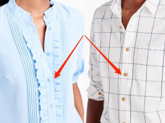 Vì sao cúc áo sơ mi nam và sơ mi nữ luôn nằm ở vị trí ngược nhau?