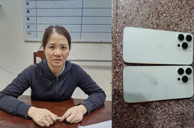 Thiếu tiền tiêu xài, 'nữ quái' đặt mua iPhone giả về bán