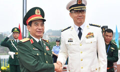 Bộ trưởng Quốc phòng Việt Nam-Trung Quốc chứng kiến tuần tra chung