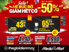 Sale hè rực rỡ, MediaMart giảm hết cỡ -50%