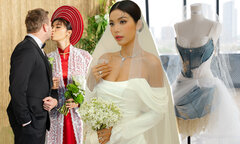 Minh Tú đẹp lộng lẫy, thay liên tiếp 3 trang phục trong đám cưới