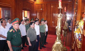 Thủ tướng Phạm Minh Chính tri ân những người làm nên chiến thắng Điện Biên Phủ