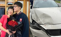 MC Thảo Vân xúc động với tin nhắn của con trai sau vụ tai nạn giao thông 