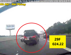 Chuyển làn đột ngột, xe ô tô chở khách gây tai nạn trên cao tốc