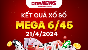 Vietlott 21/4 - Kết quả xổ số Vietlott ngày 21/4/2024 - Vietlott Mega 6/45 21/4 