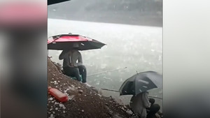 Mưa đá to như quả bóng bi-a ở Trung Quốc