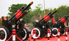 Cận cảnh dàn pháo lễ tham gia Lễ kỷ niệm 70 năm chiến thắng Điện Biên Phủ