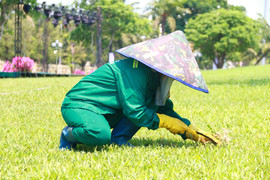 Người lao động 'đổ mồ hôi, sôi nước mắt', vất vả mưu sinh dưới nắng như đổ lửa