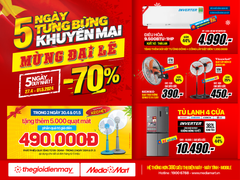 Siêu thị điện máy ưu đãi 'khủng' kích cầu mua sắm dịp nghỉ lễ 30/4 và 1/5