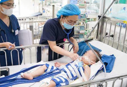 Ngã xuống hồ cá Koi, bé 2 tuổi nguy kịch