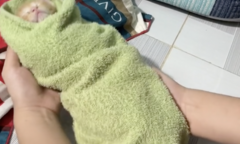 Bà chủ 'thèm' em bé khiến mèo cưng 'hot' trên mạng xã hội
