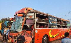 2 xe khách va chạm tại Gia Lai khiến 1 người chết, nhiều người bị thương