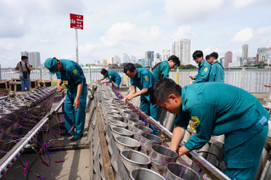 Cận cảnh trận địa pháo hoa ở TP.HCM sẵn sàng khai hỏa mừng ngày 30/4