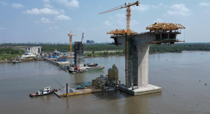 Cầu 6.950 tỷ nối TP.HCM và Đồng Nai sau gần 2 năm thi công