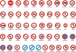 Cách nhận biết các biển báo giao thông