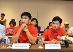 Tuấn Tài, Mạnh Dũng truyền cảm hứng cho cầu thủ nhí dự giải U13 toàn quốc 2024