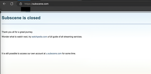 Kho phụ đề phim lớn nhất thế giới dừng hoạt động